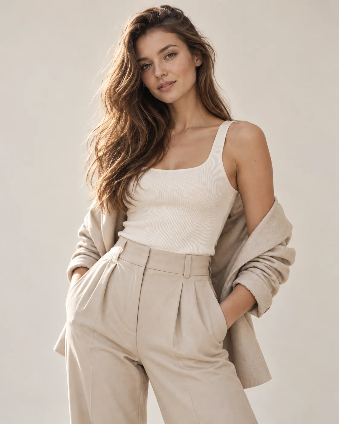 Modelka prezentująca portfolio modelingowe
